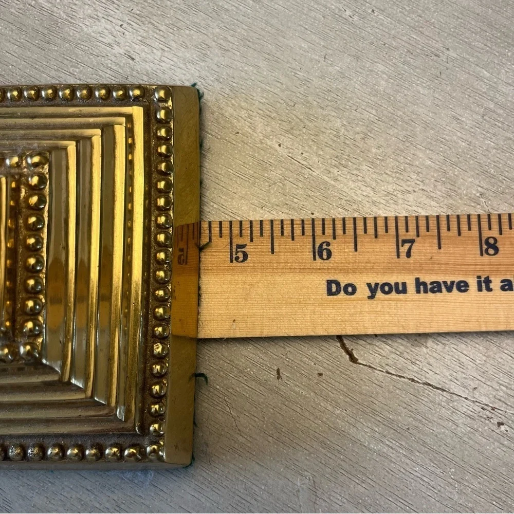 Vintage Solid Brass Smithsonian Candle Holder